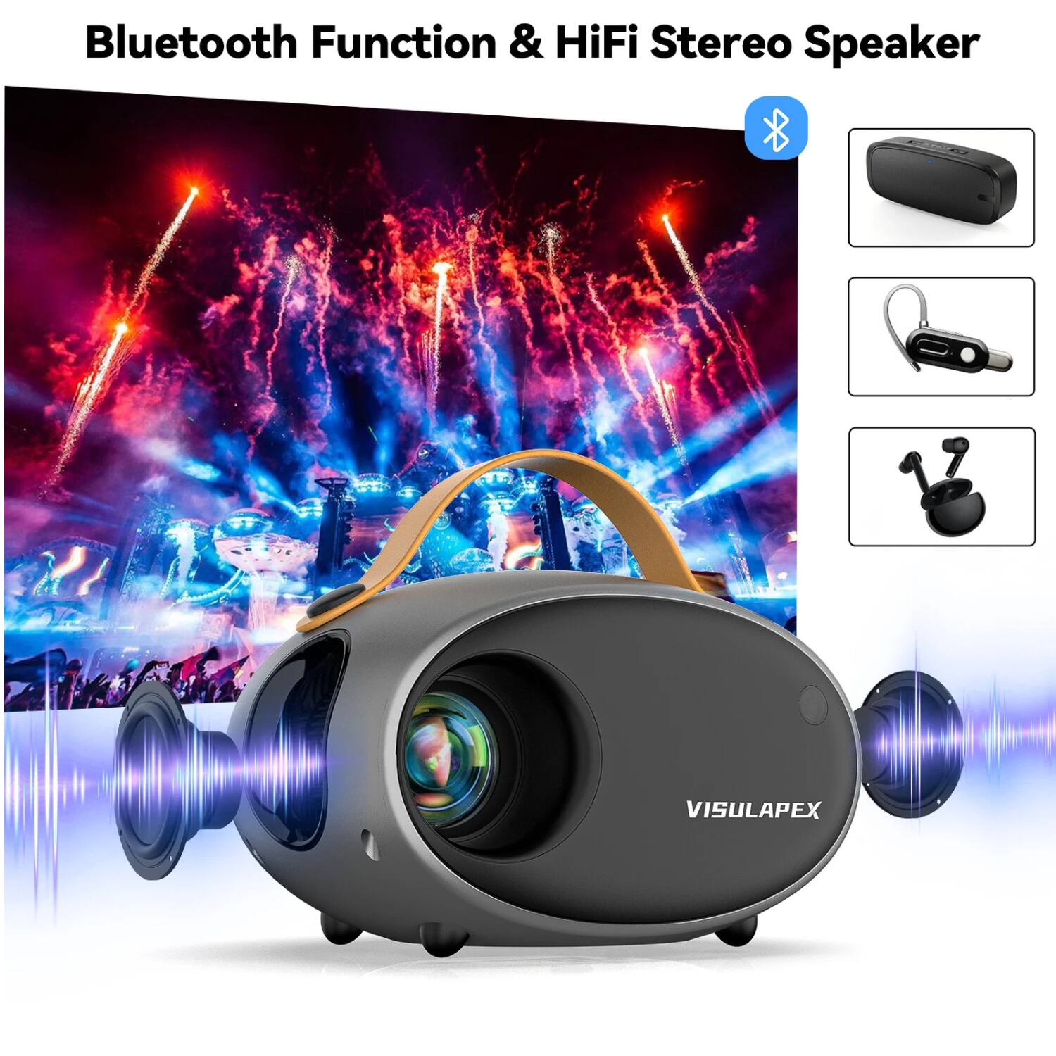 Bluetooth Function & HiFi Stereo Speaker

VISULAPEX
