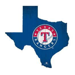 Fan Creations - Texas Rangers 12" Logo State Sign - Multicolor