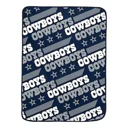 Pegasus - Dallas Cowboys 60" x 72" Slanted Half-Stripe Wordmark Ultra Soft Blanket - Multicolor