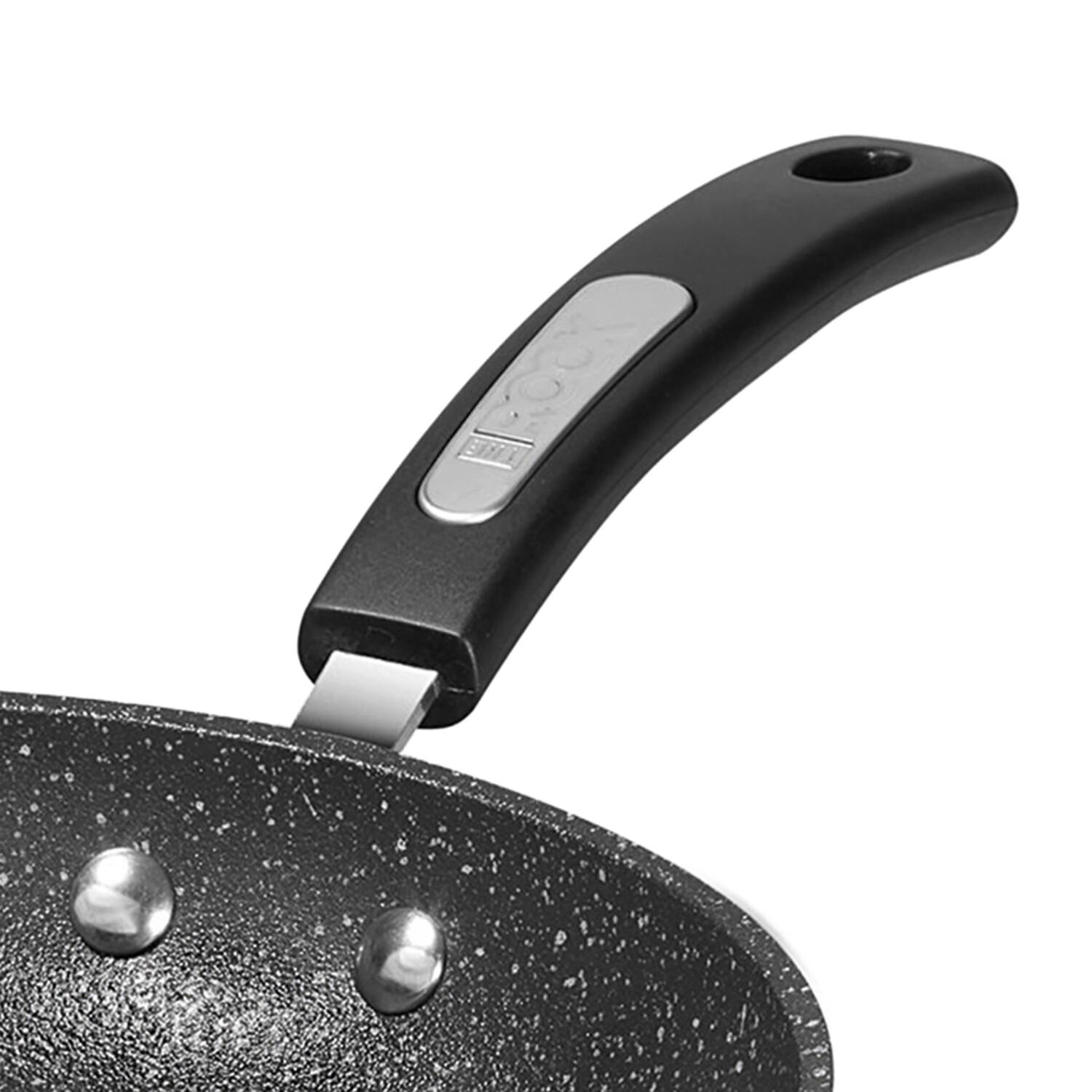 Alt View 1. THE ROCK by Starfrit - Classic Non-Stick Frying Pan 11" with Bakelite Handle - Black.