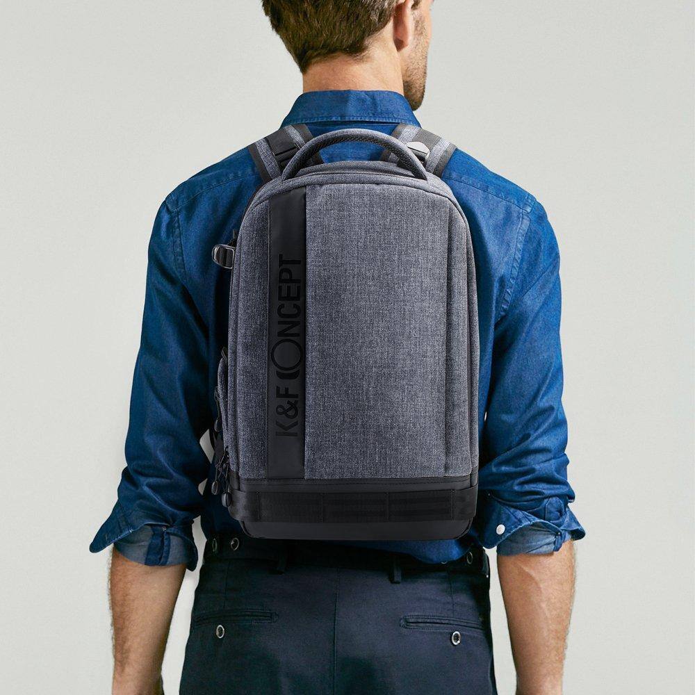 Left. Pacoar Cade - Professional Camera Backpack Large Size Photography Bag Compatible With Dslr  14.4'' Laptop Tripod (grey) - 03 Dark-gray.