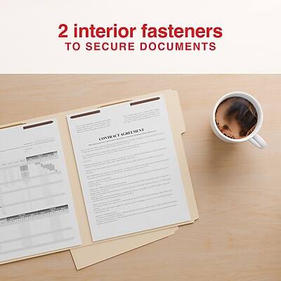 2 interior fasteners  
to secure documents  

CONTRACT AGREEMENT