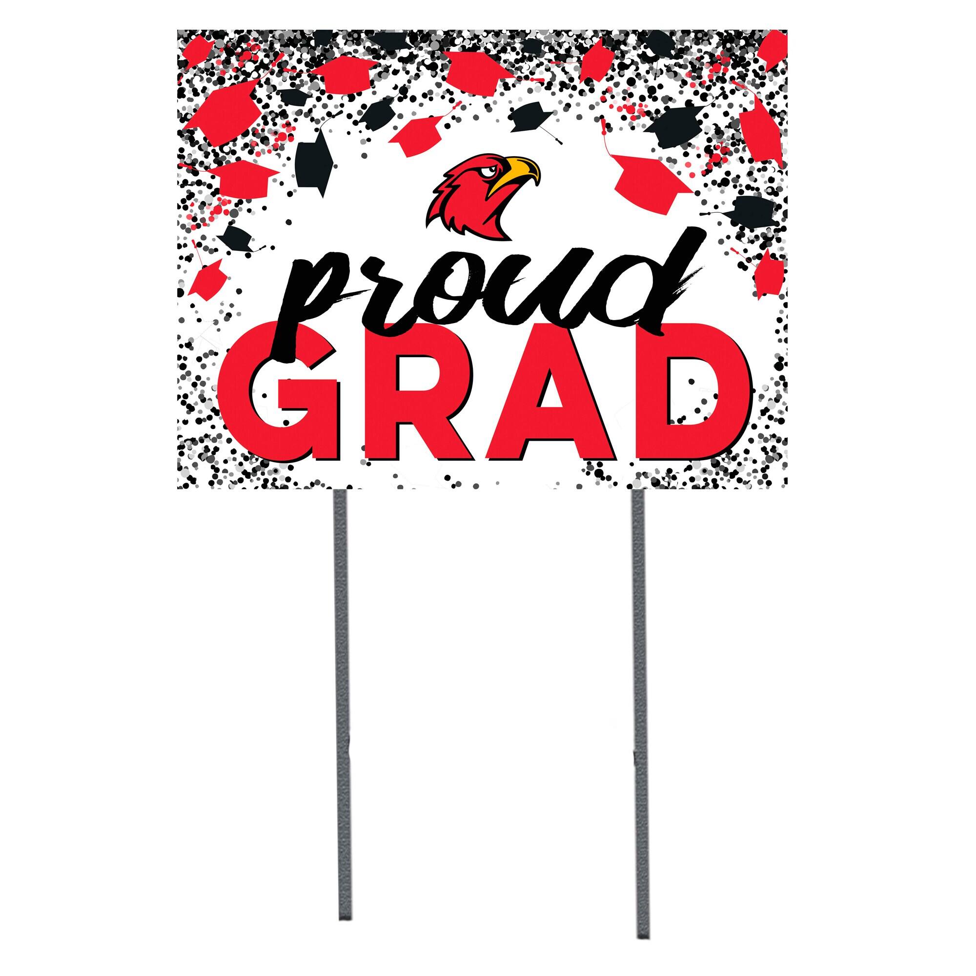 Illinois Tech Scarlet Hawks 18" x 24" Proud Grad Yard Sign