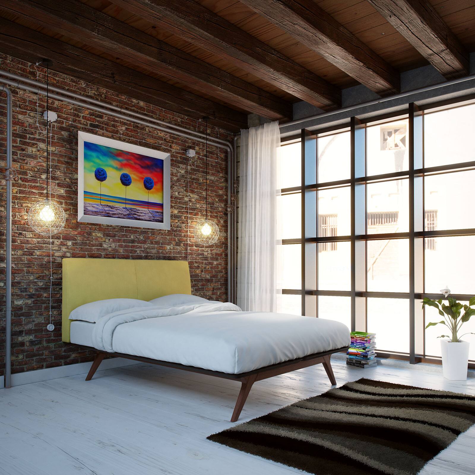 Alt View 2. Modway - Ollie Twin Bed Frame - Silver.