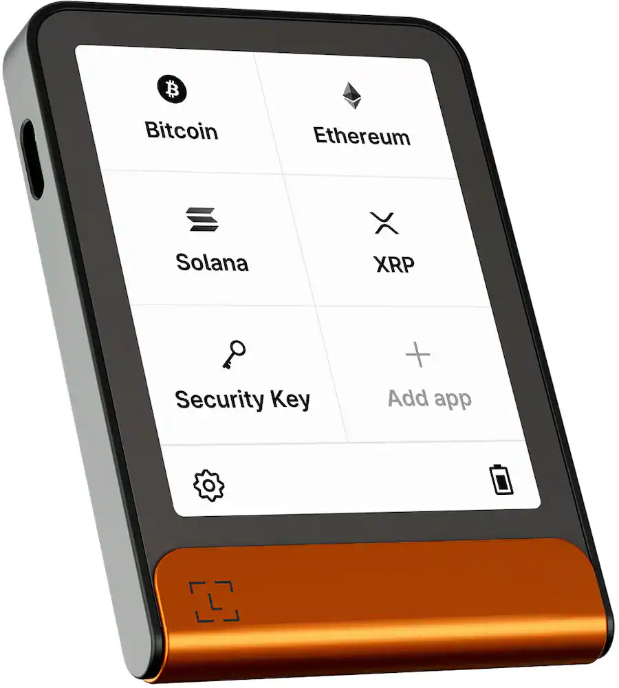 Ledger Flex Crypto Hardware Wallet E Ink Touch Screen Bluetooth Orange ...