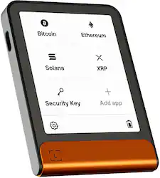 Ledger - Flex Crypto Hardware Wallet - E Ink Touch Screen - Bluetooth - Orange - Front_Zoom
