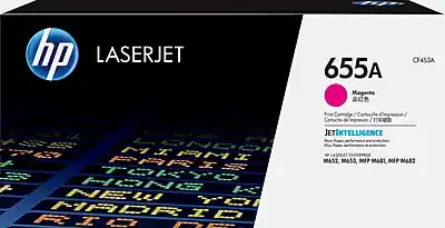 HP LASERJET 655A
CHAISTA Pod Coridoe / Cortouche Carucho de
JETINTELLIGENCE
M652, M653, MFP M681, MFP M682
HIMe 4
HAPRI RIO
655A
Magenta
Cartouche d'Impression / Toner Cartridge / Cartucho de Impresión
JETINTELLIGENCE
HP LASERJET ENTERPRISE
M652, M653, MFP M681, MFP M682