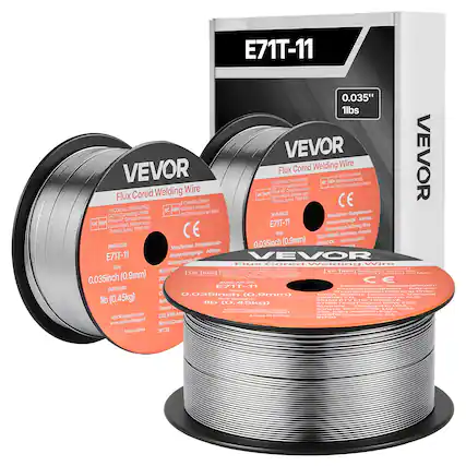 E71T-11
0.035"
1lbs
VEVOR
Flux Cored Welding Wire
AWS A5.20
E71T-11
Size: 0.035inch (0.9mm)
Roll Weight: 1lb (0.45kg)
Manufacturer: Shanghai Muyesyouxiangongsi
Address: Shuangcheng Road, Shanghai, China
CE
Made in China