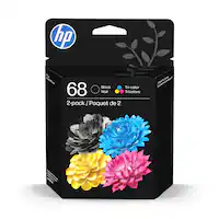 HP - 68 2-Pack Standard Capacity Ink Cartridges - Black/Tri-color - Front_Zoom