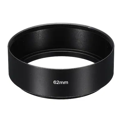 Front. Unique Bargains - 62mm Standard Focus Frosted Anti-reflective Lens Hood for Nikon/Fuji/Pentax/Leica - Black.