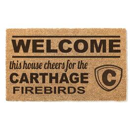 Jardine - Carthage Firebirds 18" x 30" Welcome Doormat - Brown