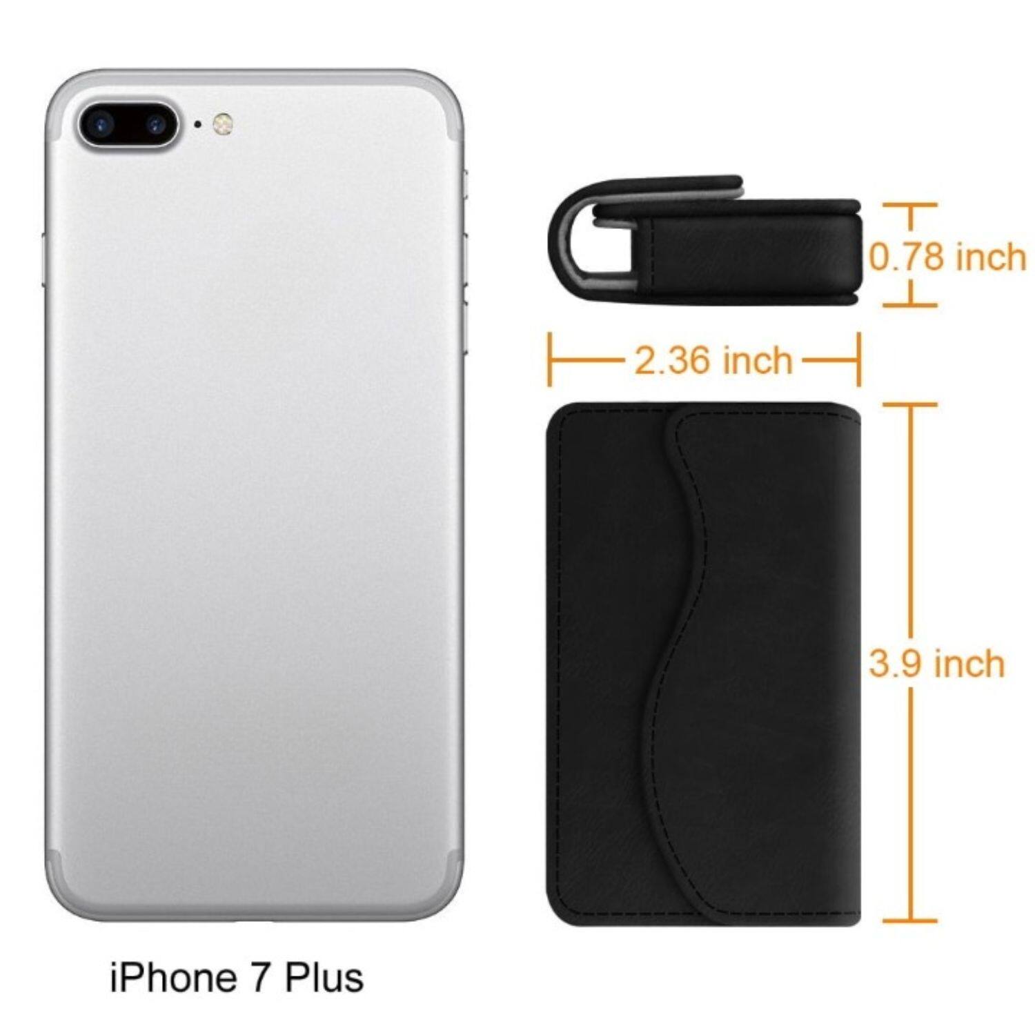 0.78 inch  
2.36 inch  
3.9 inch  

iPhone 7 Plus