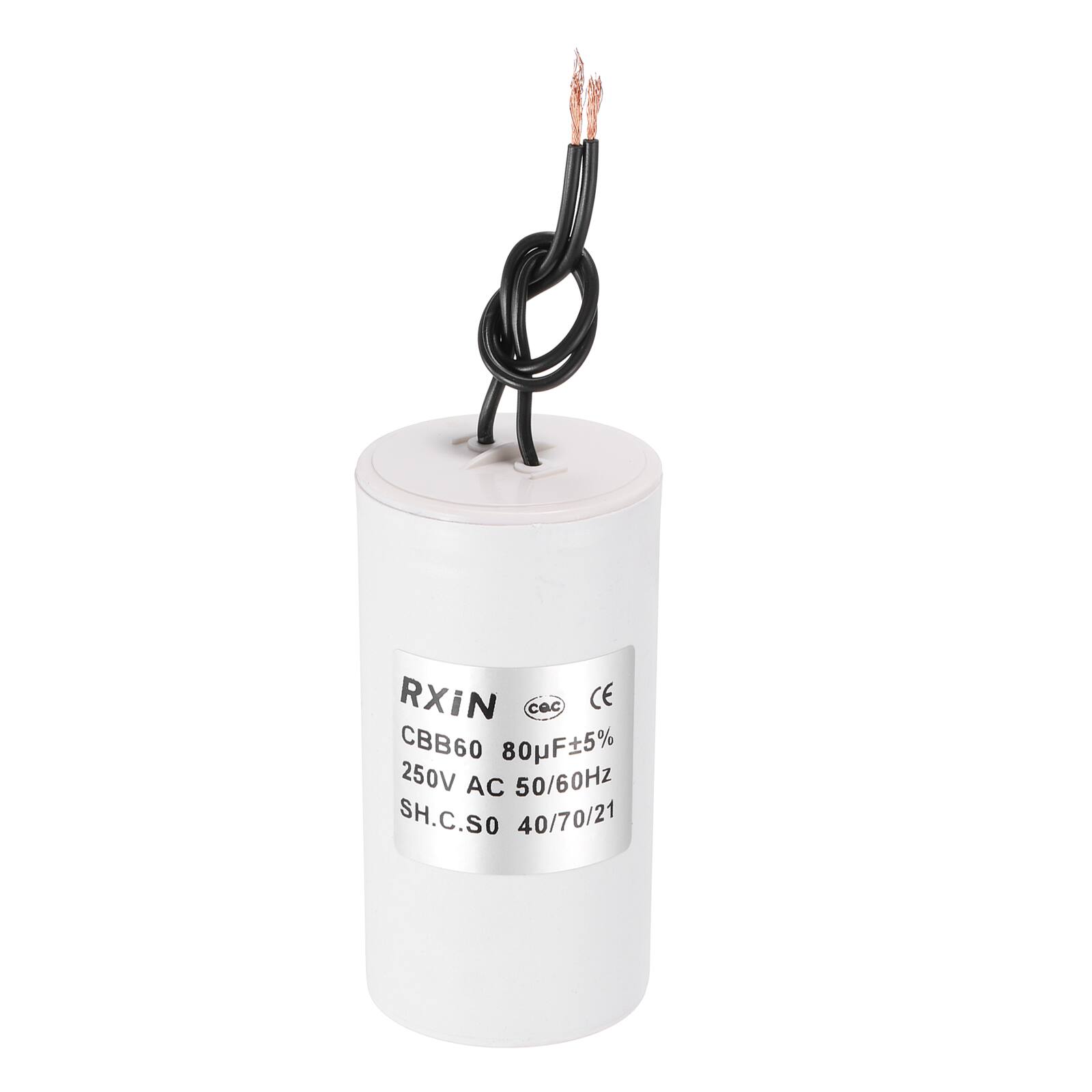 Unique Bargains - 80uF CBB60 Running Capacitor, AC 250V Cylinder 2 Wire for Air Conditioner, Compressor, Washing Machine - White price history on PriceWatchPro