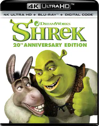 Front. Shrek (20th Anniversary Edition) - 4K Blu-Ray.