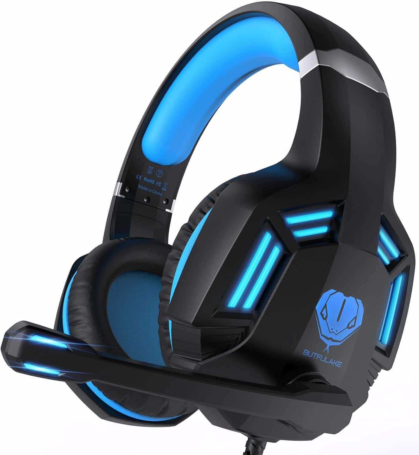 Vulpecula Spade - Gaming Headset for PS4, PC, Xbox One, PS5, for Nintendo Switch, Wired Over Ear Headphones with Stereo Surround Sound