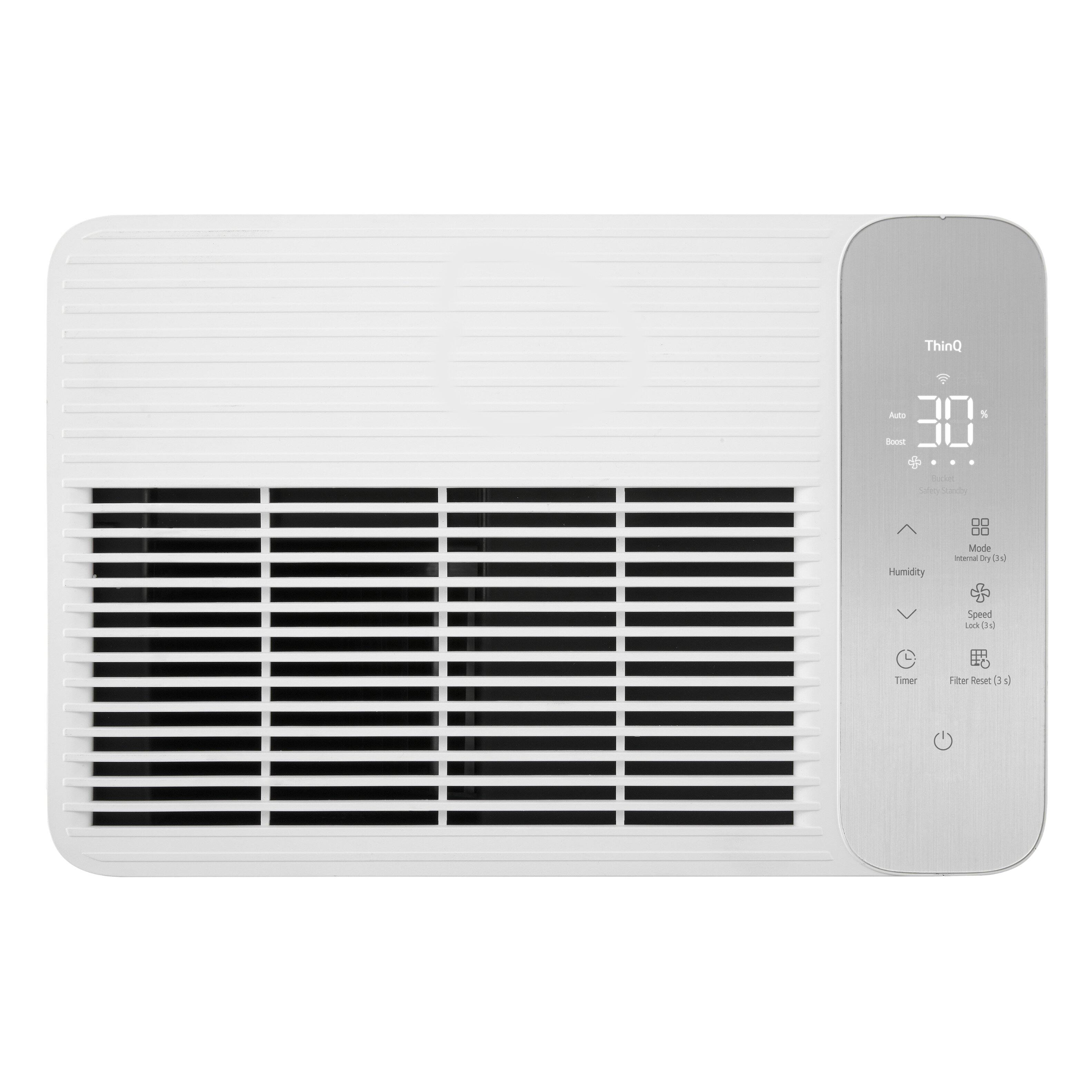 ThinQ Auto 30% Humidity Mode Internal Speed Low Timer Filter Reset