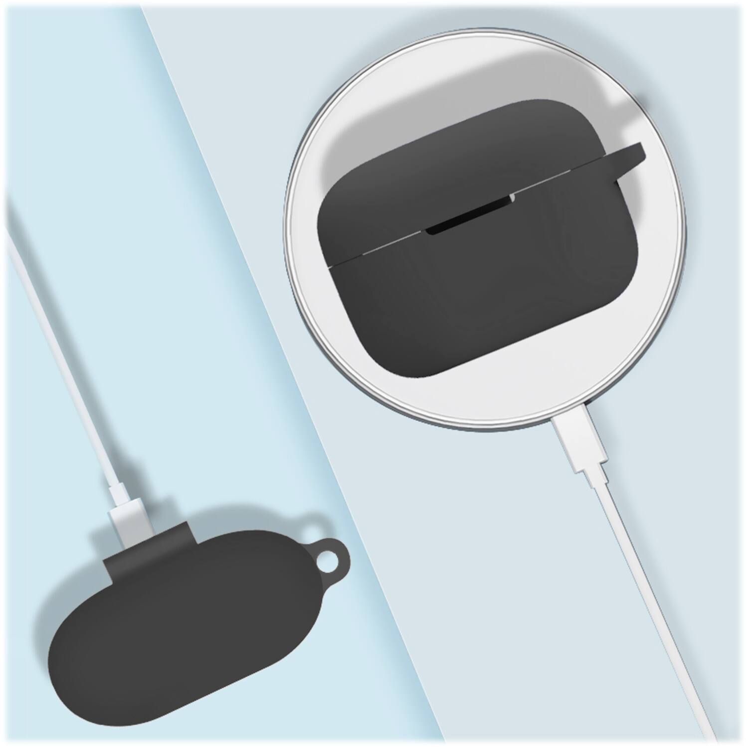 Alt View 13. SaharaCase - Venture Series Silicone Case for Sony LinkBuds S - Black.