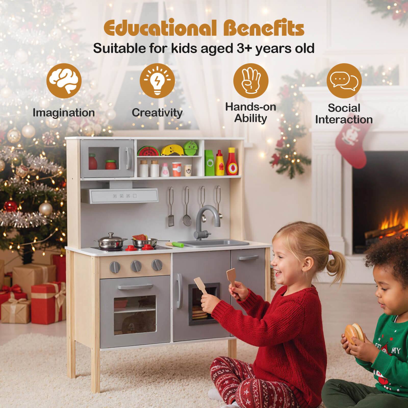 Educational Benefits  
Suitable for kids aged 3+ years old  

- Imagination  
- Creativity  
- Hands-on Ability  
- Social Interaction