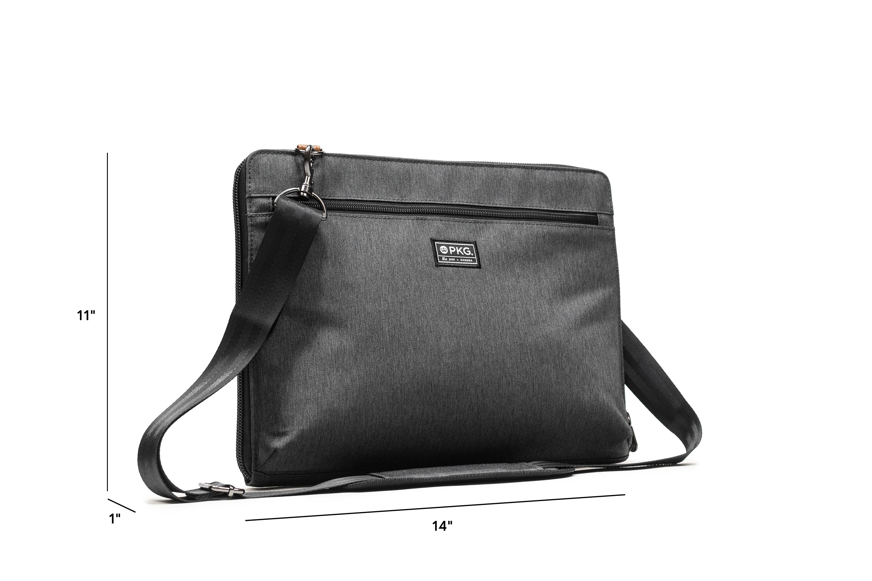 Alt View 15. PKG - Wellington Accordion Laptop Folio - Grey/Tan.