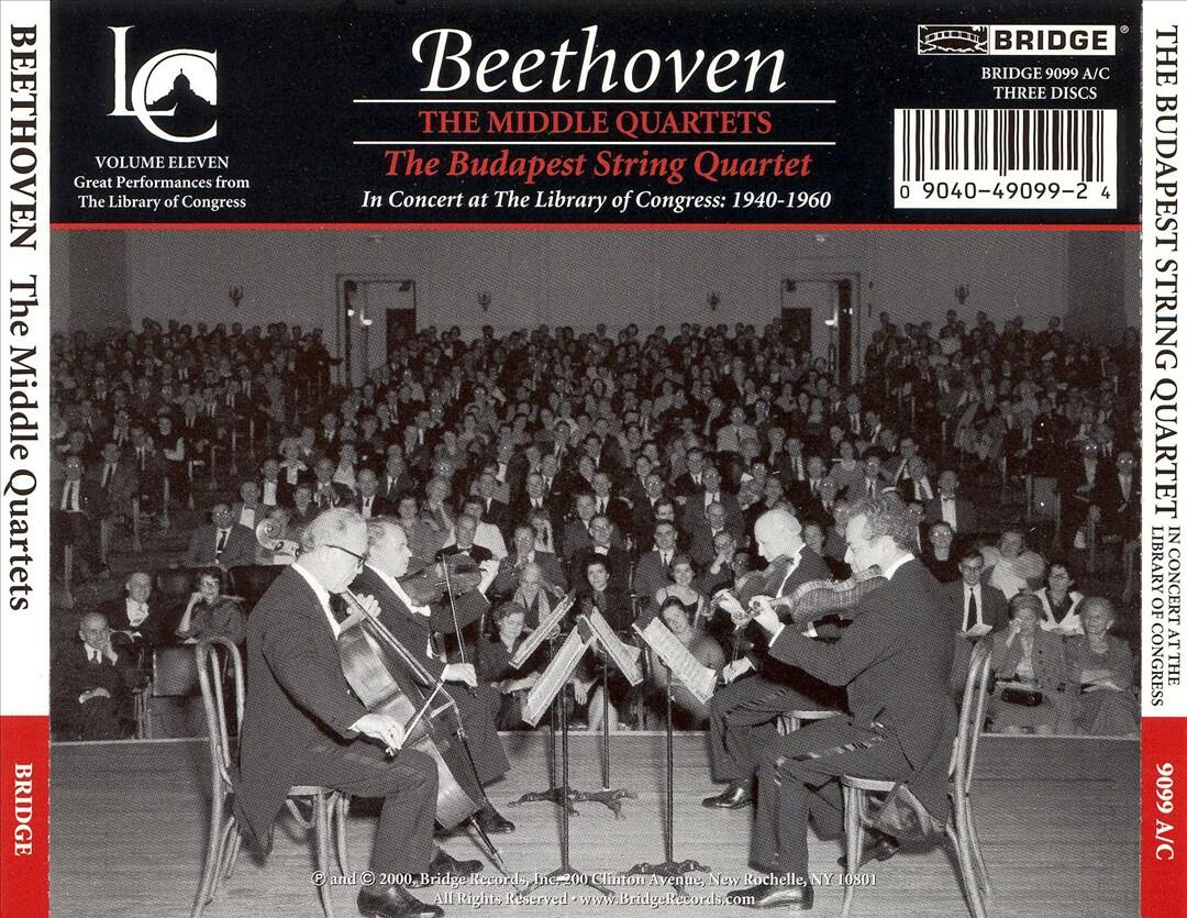 Back. Beethoven: The Middle Quartets [CD].