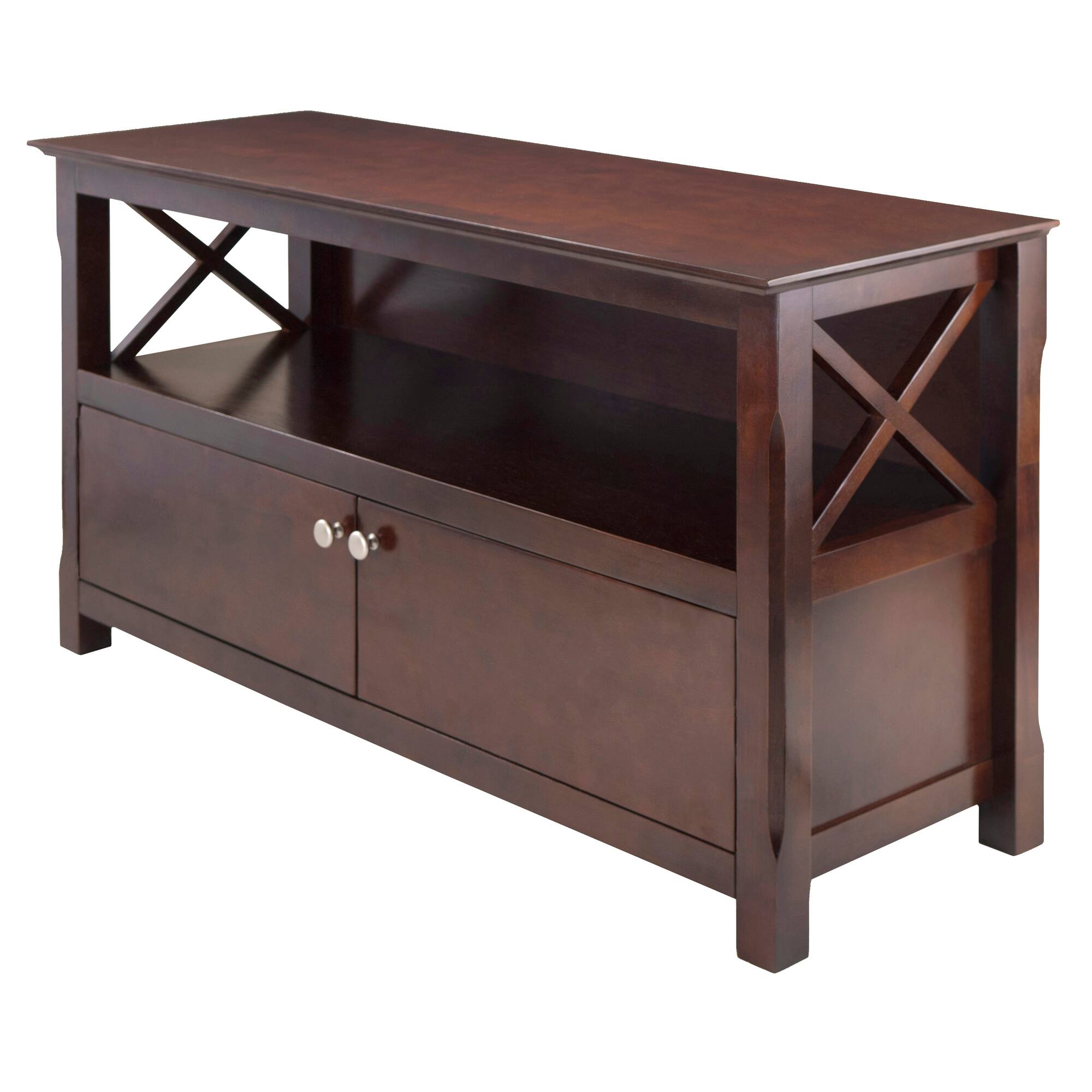 Front. Winsome Wood - Xola TV Stand - Cappuccino.