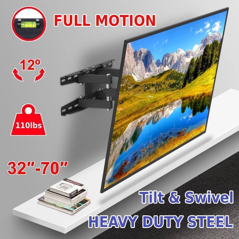 FULL MOTION  
12°  
110lbs  
32"-70"  
Tilt & Swivel  
HEAVY DUTY STEEL