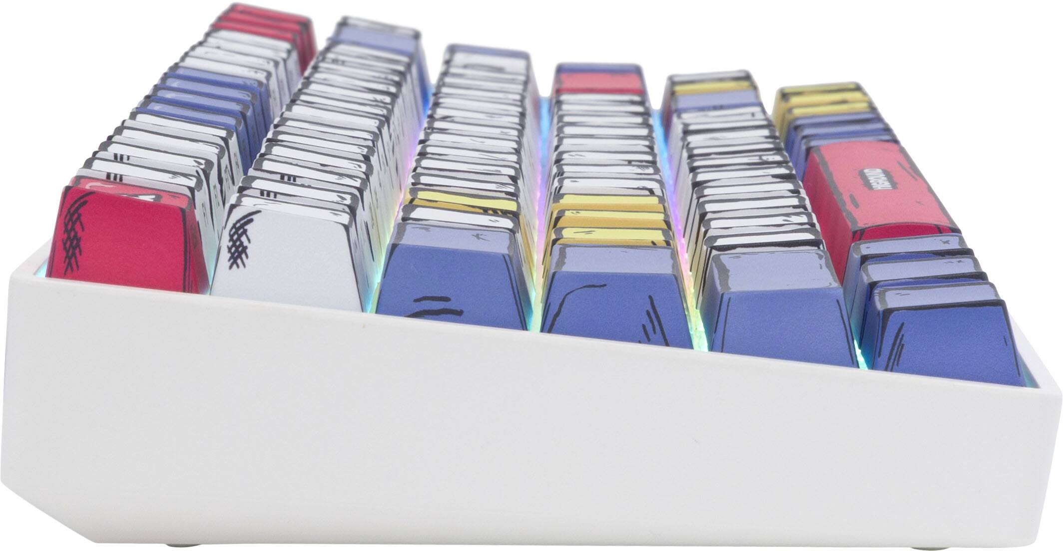 Back. Higround - Basecamp 75+ 75% Wired Mechanical Lubed TTC Milky Switch Gaming Keyboard with RGB Backlighting - Cellshade Primary - CELSHADE PRIMARY.