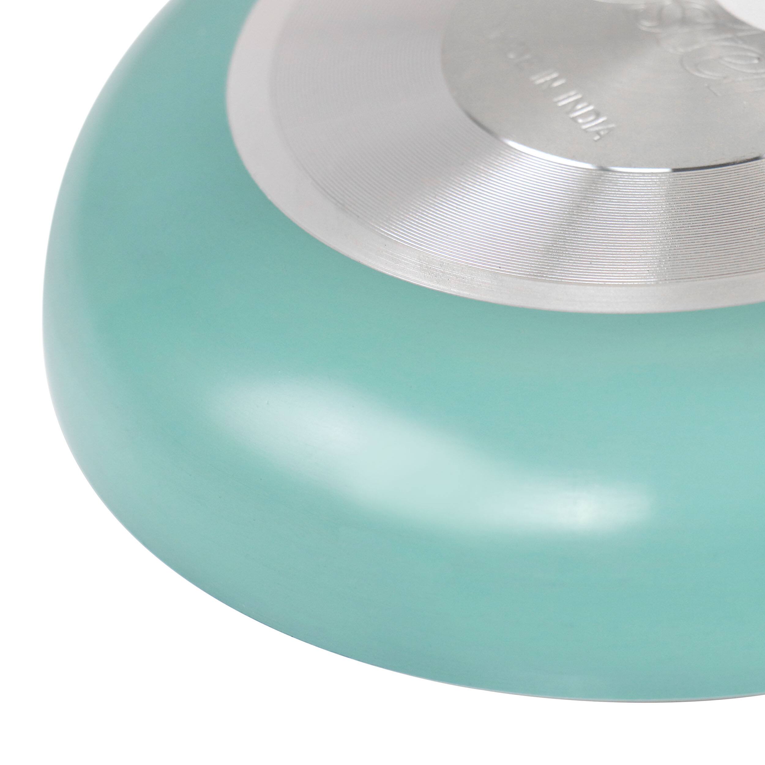 Alt View 3. Oster - Oster Luneta 8 Inch Aluminum Nonstick Frying Pan in Turquoise - Turquoise.