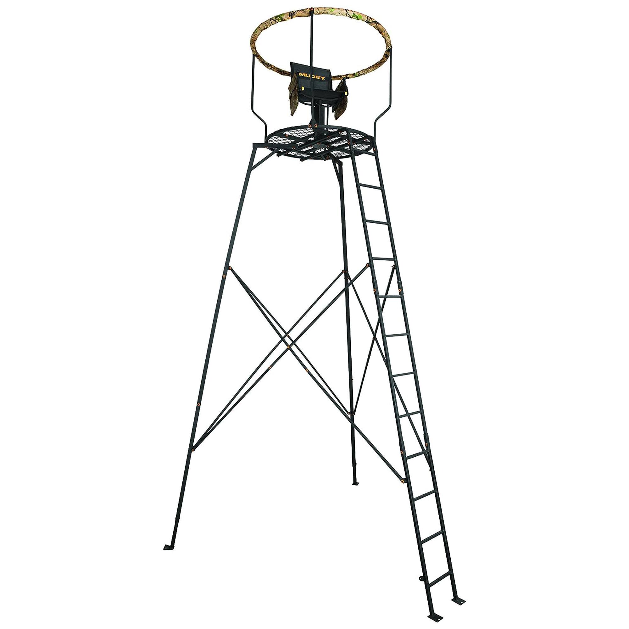 Alt View 7. Muddy - Muddy 16' Liberty Tripod Stand Hunting Gear with Flex Tek Seat Hunting Chair - Black.