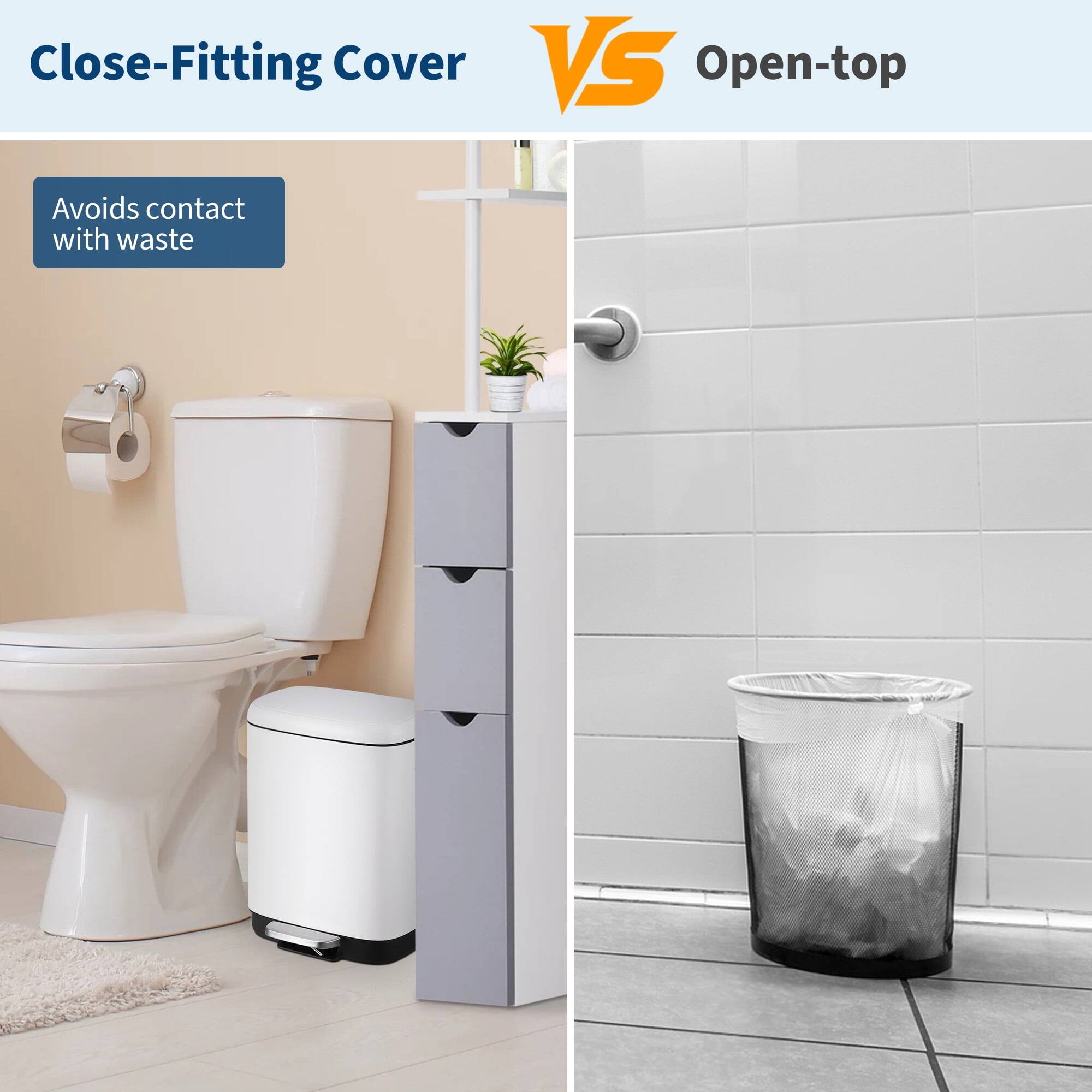 Close-Fitting Cover VS Open-top

Close-Fitting Cover
- Avoids contact with waste

Open-top