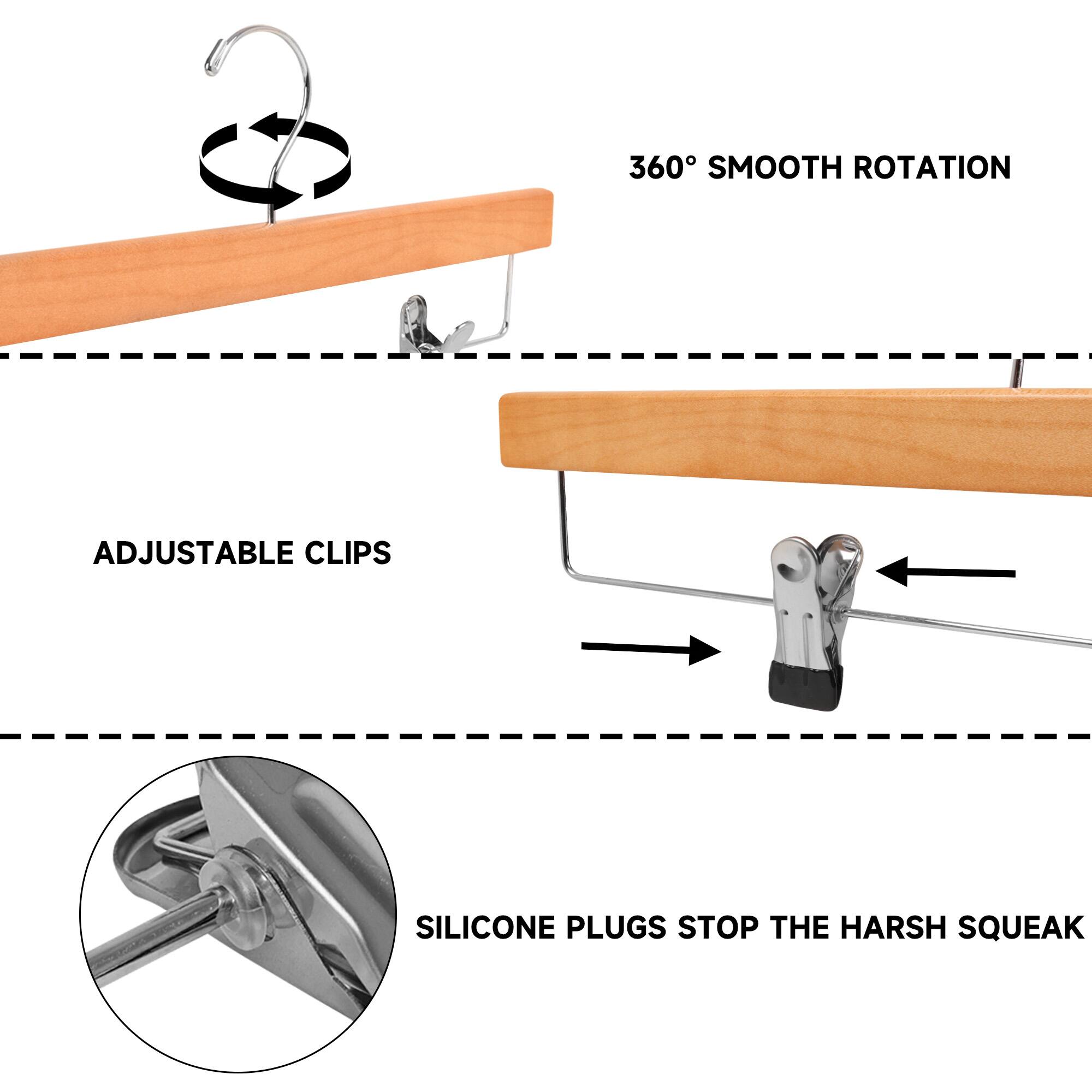 360° SMOOTH ROTATION

ADJUSTABLE CLIPS

SILICONE PLUGS STOP THE HARSH SQUEAK