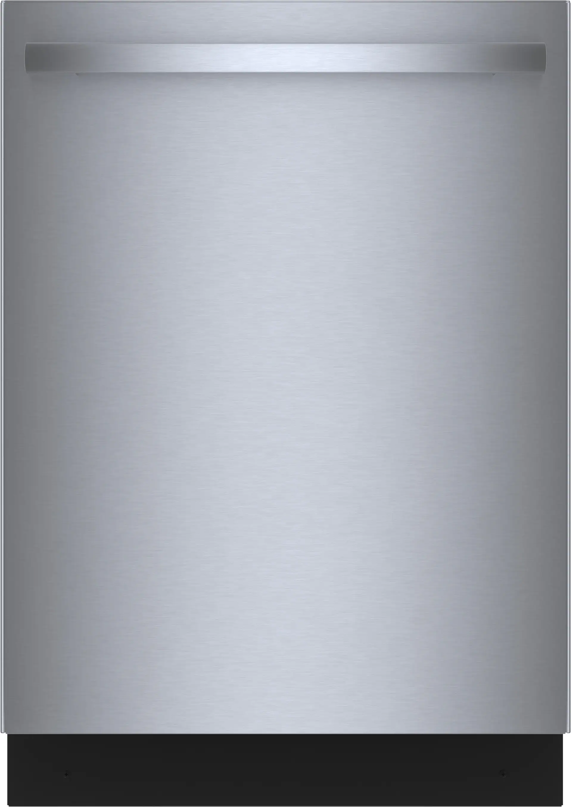 Front. Bosch - 800 Series Top Control Smart Built-In Dishwasher with 3rd Rack and Bar Handle, 42 dBA - Stainless Steel.