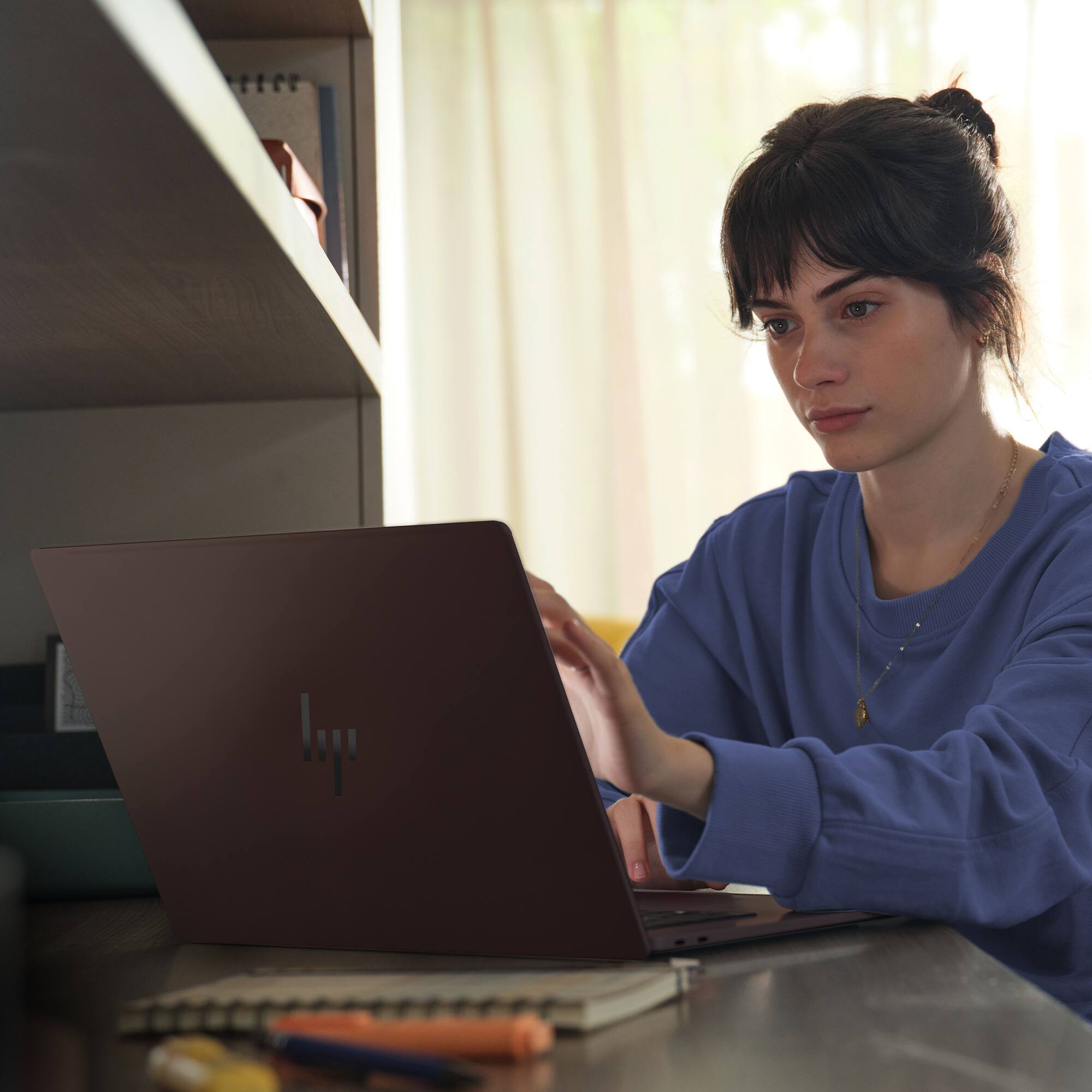 Alt View 11. HP - OmniBook X 16" 2K OLED Touchscreen Laptop - Snapdragon X2 Elite (2025) - 24GB Memory - 512GB SSD - Copilot+ PC - Deep Espresso.