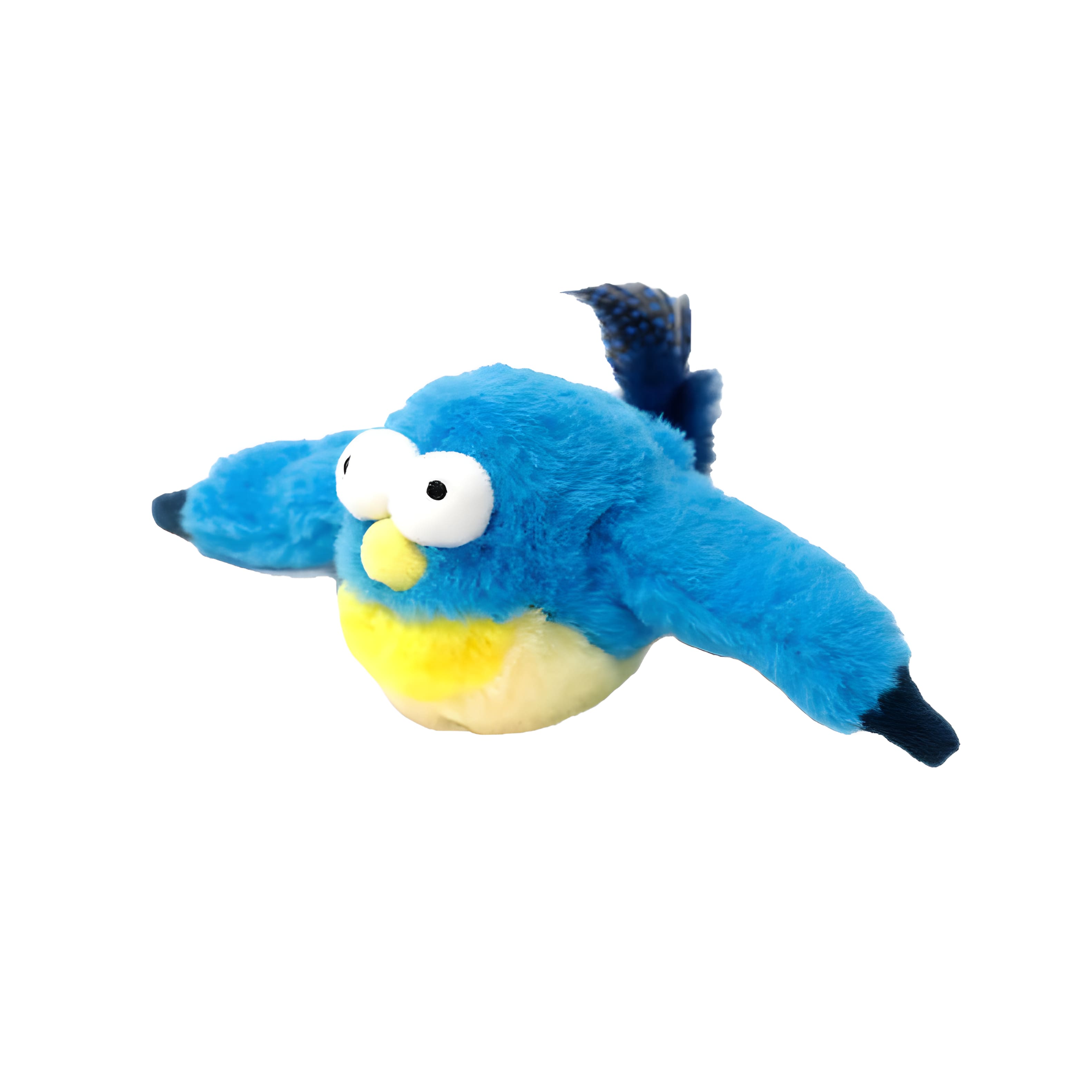 Cluzine - Flapping Wings Interactive Cat Toy, Touch Activated with Catnip for Indoor Cats, USB Rechargeable - Multicolor