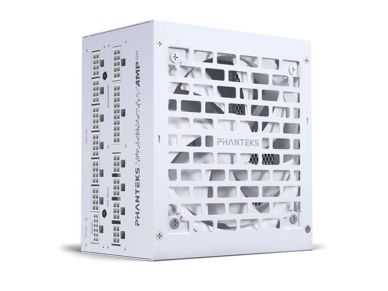 Phanteks - AMP GH 850W Gold, ATX 3.1, PCIe 5.1, Modular, Silent Fanless, White