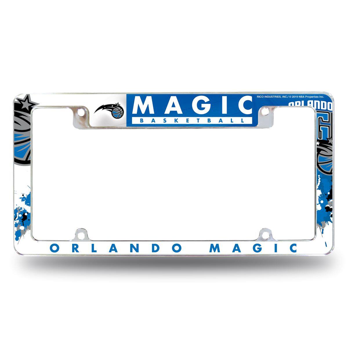Orlando Basketball Magic Chrome Metal License Plate Frame