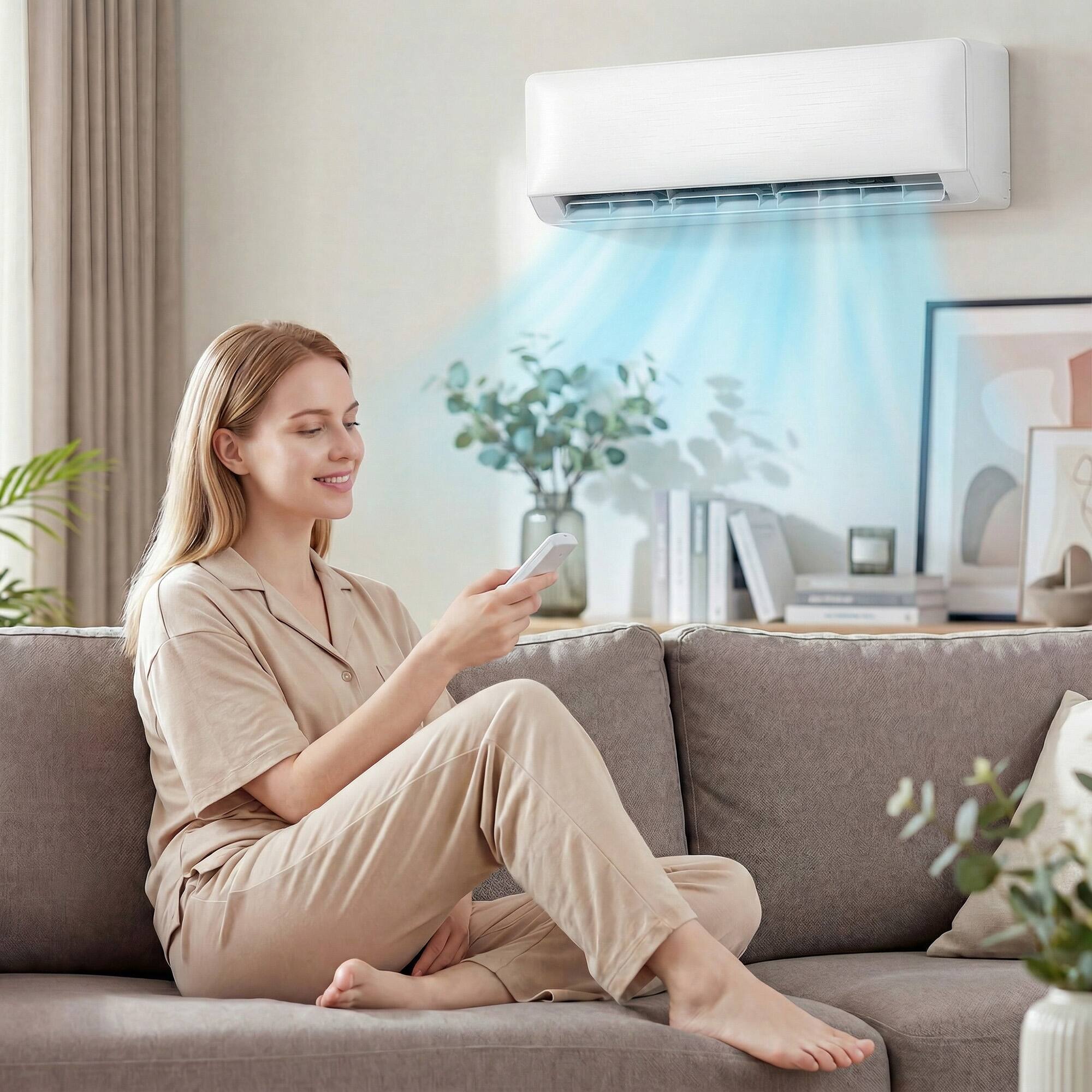 Alt View 1. Homcom - BTU Mini Split Air Conditioner - White.