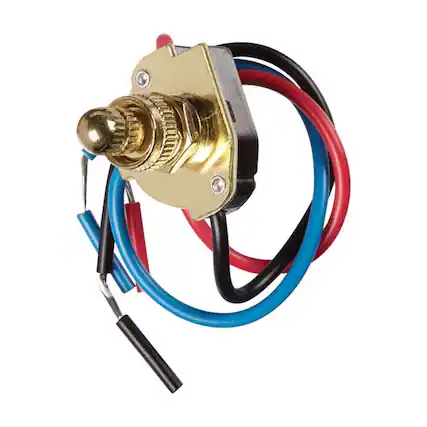 Front. Jandorf - Jandorf 6 amps Single Pole or 3 way Rotary Appliance Switch Brass 1 pk - Brass.