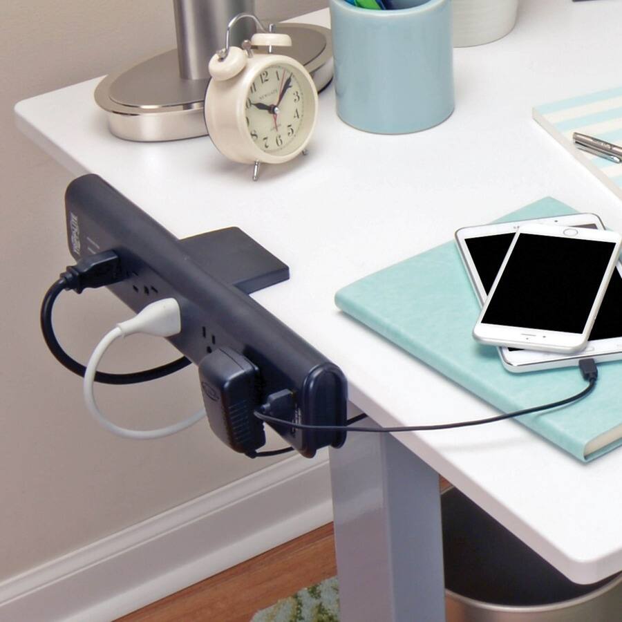 Alt View 5. Tripp Lite - Tripp Lite by Eaton Safe-IT 6-Outlet Surge Protector 2 USB Charging Ports 8 ft. Cord 5-15P Plug 2100 Joules - Unknown.
