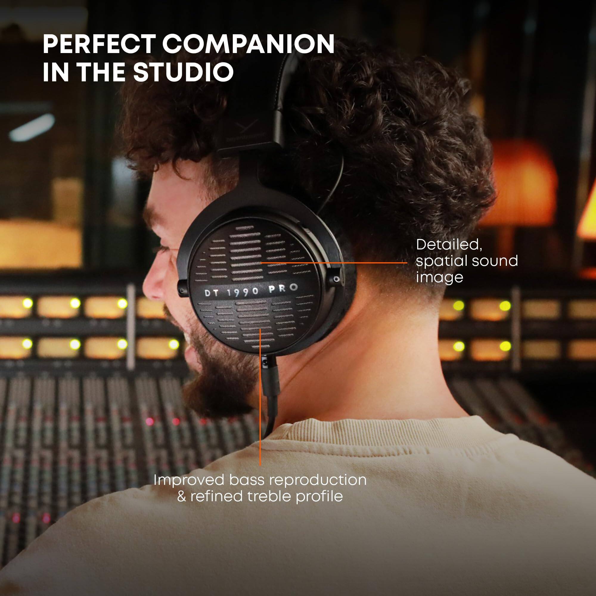 PERFECT COMPANION IN THE STUDIO

Detailed, spatial sound image

Improved bass reproduction & refined treble profile