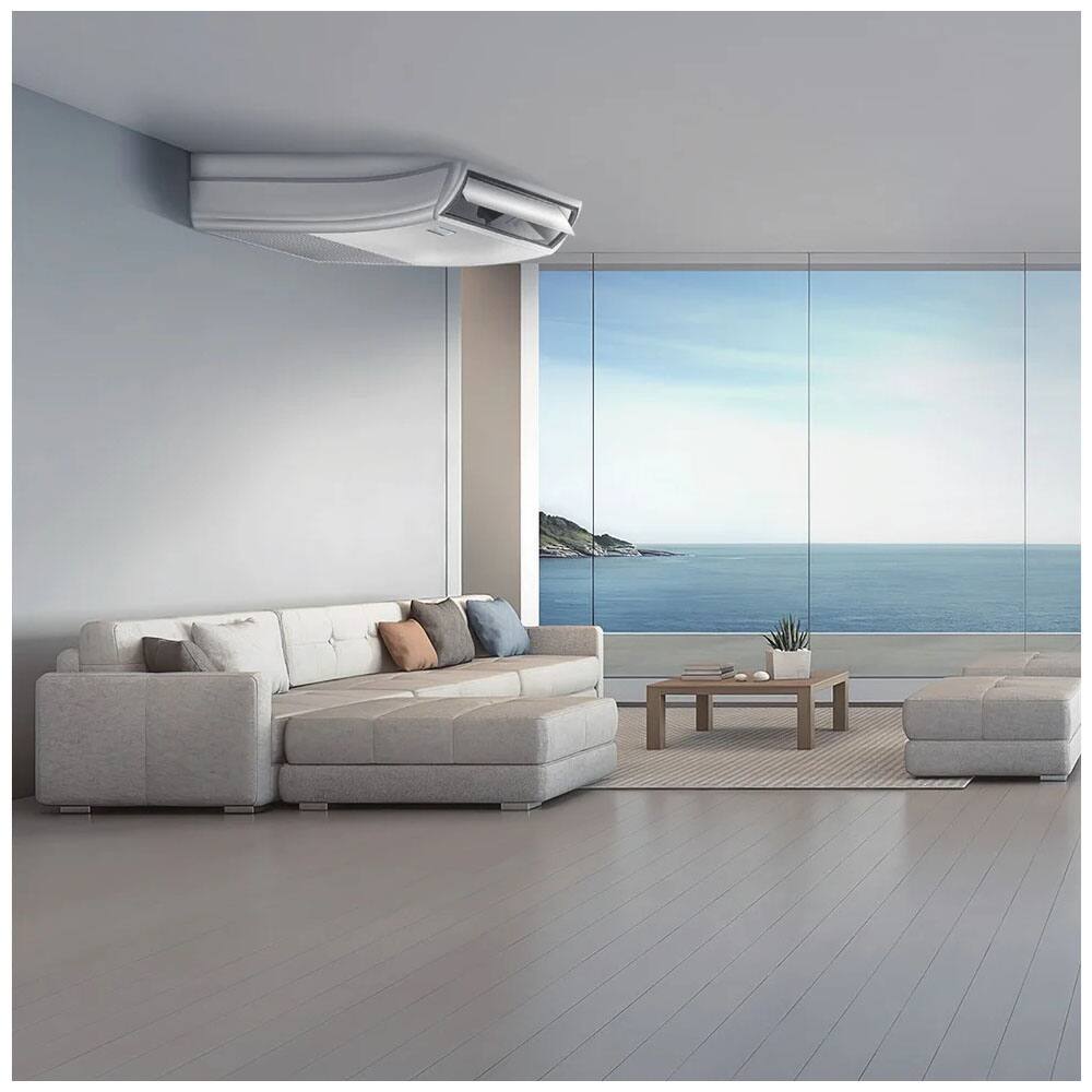 Angle. Pioneer - Quantum Ultra 48,000 BTU 4 Ton 19.8 SEER Floor/Ceiling Mini-Split Air Conditioner with Heat Pump 230-Volt - White.