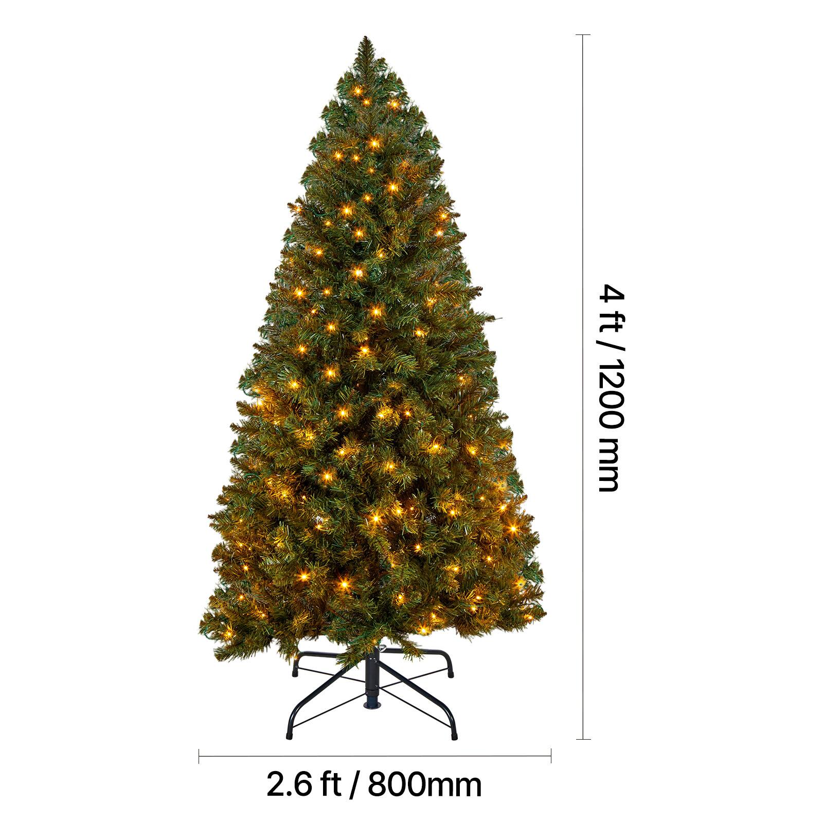 4 ft / 1200 mm  
2.6 ft / 800 mm