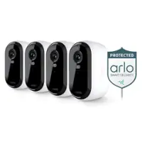 Arlo - Essential 4-Camera Outdoor Wireless 2K Security Camera (2nd Generation) with Yard Sign - White - Front_Zoom