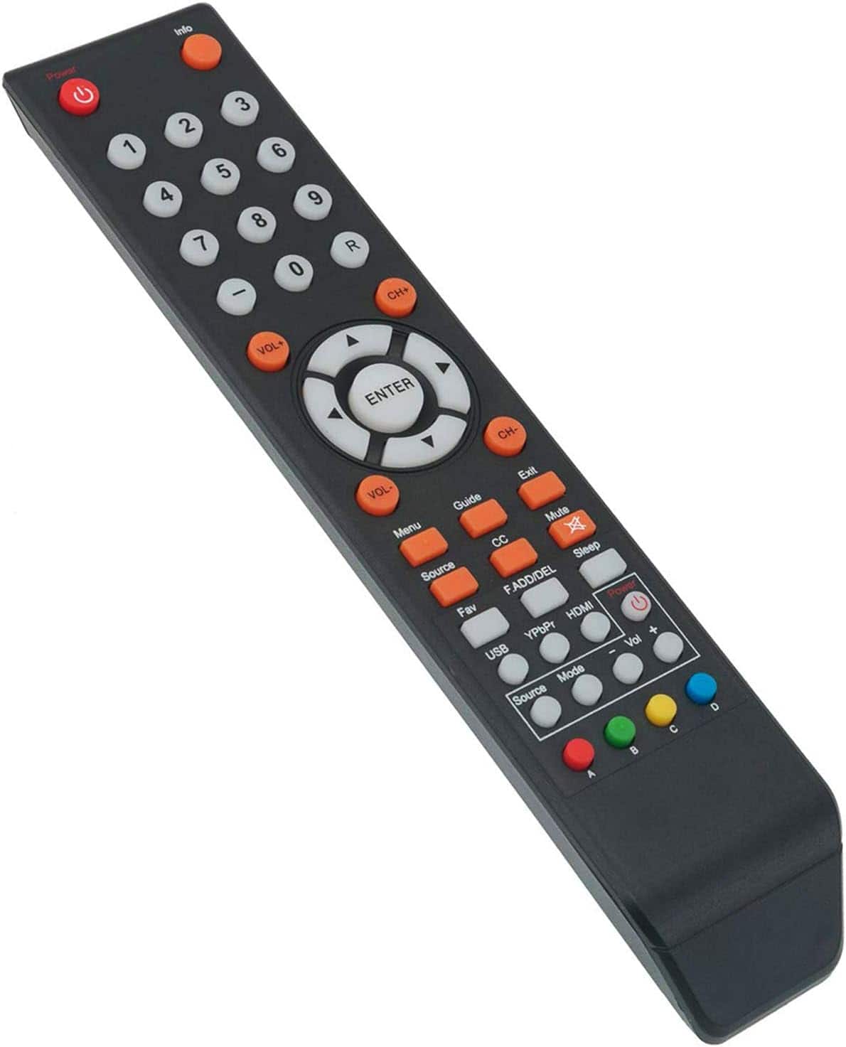 WINFLIKE - New 8142026670003C TV Remote Control Compatible with Sceptre LCD LED Class HDTV U505CVUM - Black