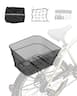 VEVOR - Rear Bike Basket, Wire Mesh Bicycle Basket with Cargo Net & Waterproof Cover, Durable Metal Bike Back Basket - Black
