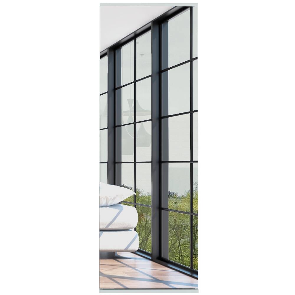 Angle. Loheer - Loheer Wall Mounted Shoe Rack With Mirror White Modern Shoe Cabinet Fifty Four Inch - White.