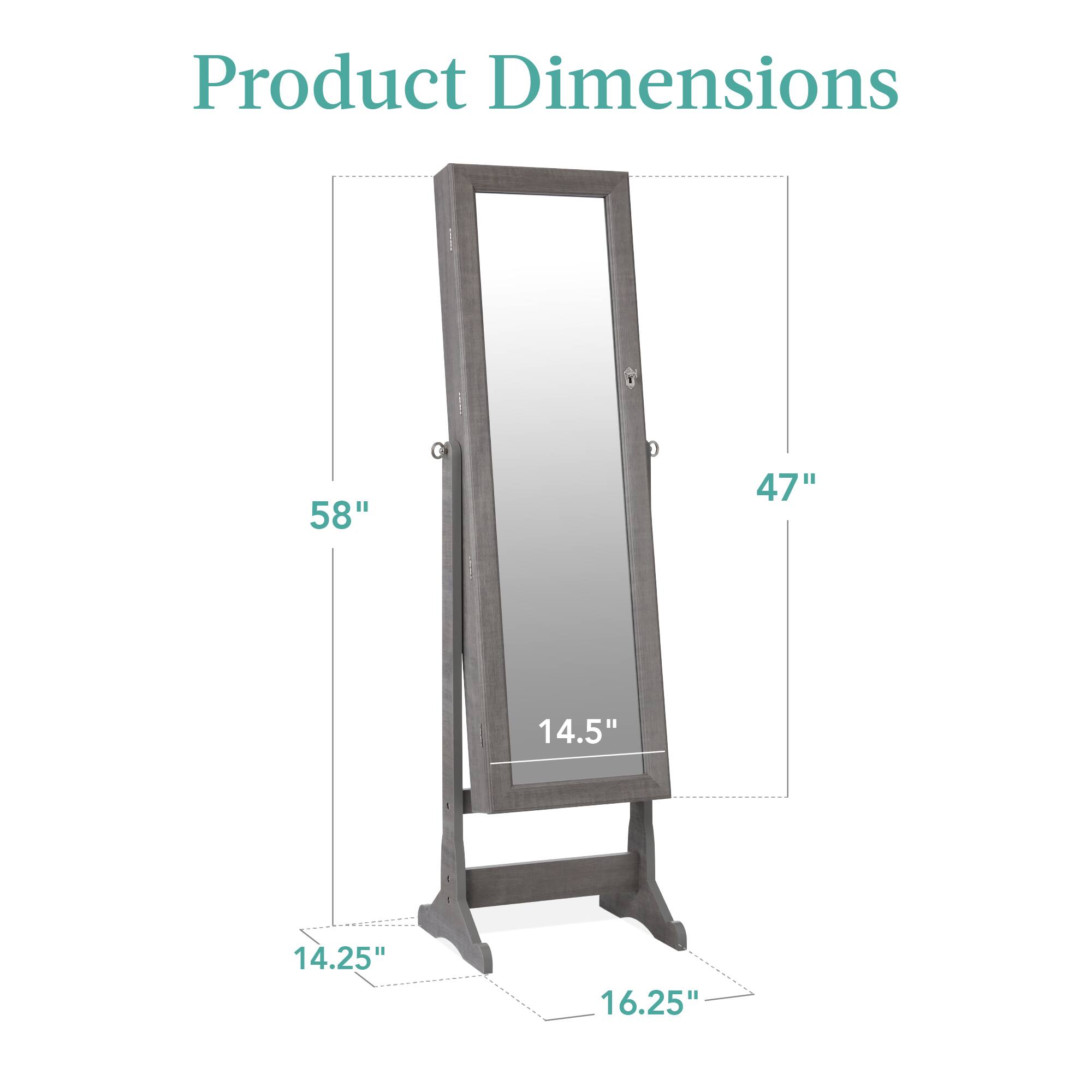 Product Dimensions: 58" x 47" x 14.5" x 14.25" x 16.25"