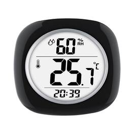 Taylor - Hygrometer/Temperature/Time Digital Thermometer Plastic Black 4.75 in.