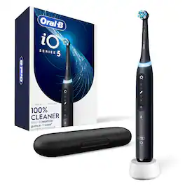 Oral-B - iO Series 5 Rechargeable Electric Toothbrush w/Brush Head - Black