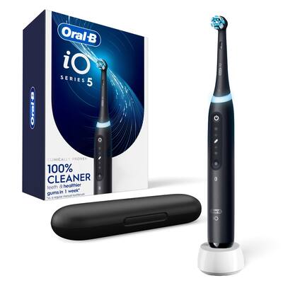 Oral B iO Series 5 Rechargeable Electric Toothbrush w/Brush Head Black iO5 Black - Best Buy Oral B iO Series 5 Rechargeable Electric Toothbrush w/Brush Head Black iO5 Black - Best Buy